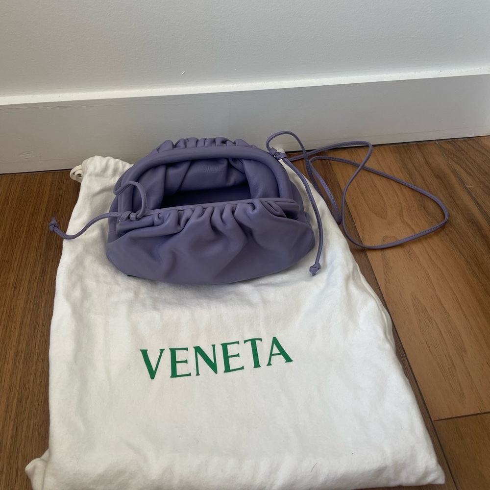 Authentic Bottega Veneta mini pouch lavender